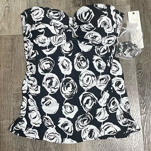 Anne Cole strapless/halter swimsuit top